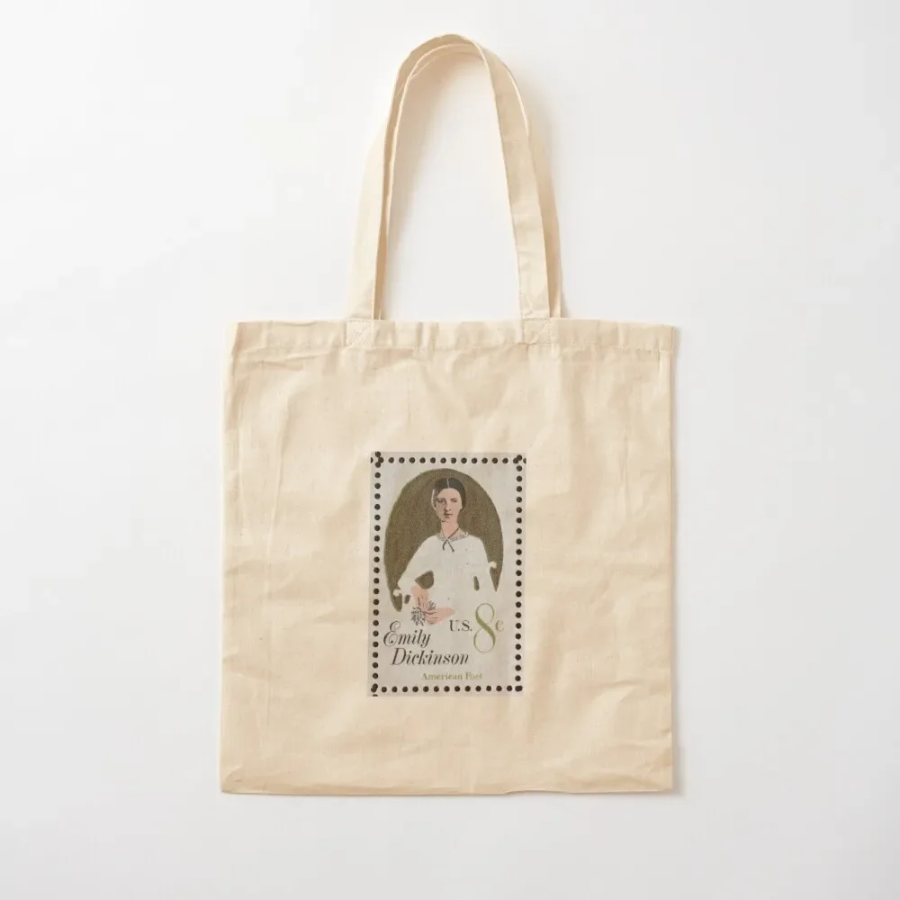 

Emily Dickinson stamp 8c. Tote Bag shopping bag logo Canvas bag for women Cloth shopping