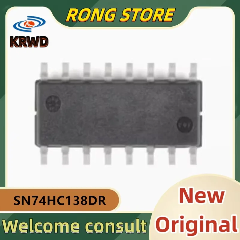 15PCS HC138 New and Original Chip IC SN74HC138DR 74HC138DR SOP16 3-line to 8-line decoder/multiplexer IC