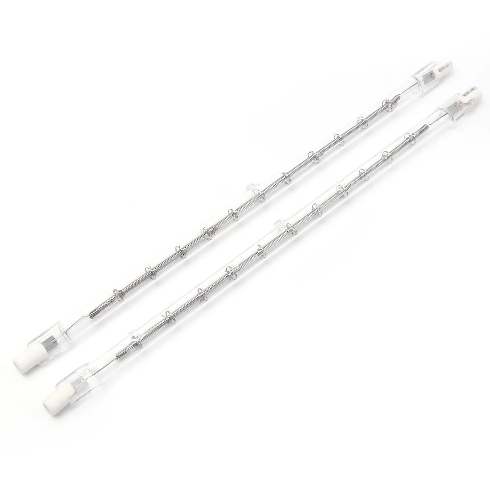 1500W 110V 254MM Single Tube Transparent Top Type Dehydrogenation Treatment Infrared Heating Lamp