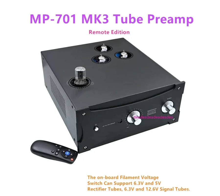 

Latest Musical Paradise MP-701 MK3 Electron Tube Preamp Best Upgraded Remote Edition Preamplifier AC110-120V/AC220-240V