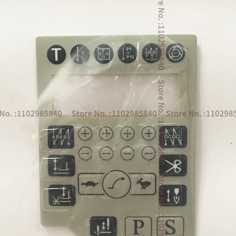 HULONG Black Turtle Rabbit Control Box Operation Panel Sheet Board Membrane Keypad Switch Paper Sticker Industrial Sewing Parts