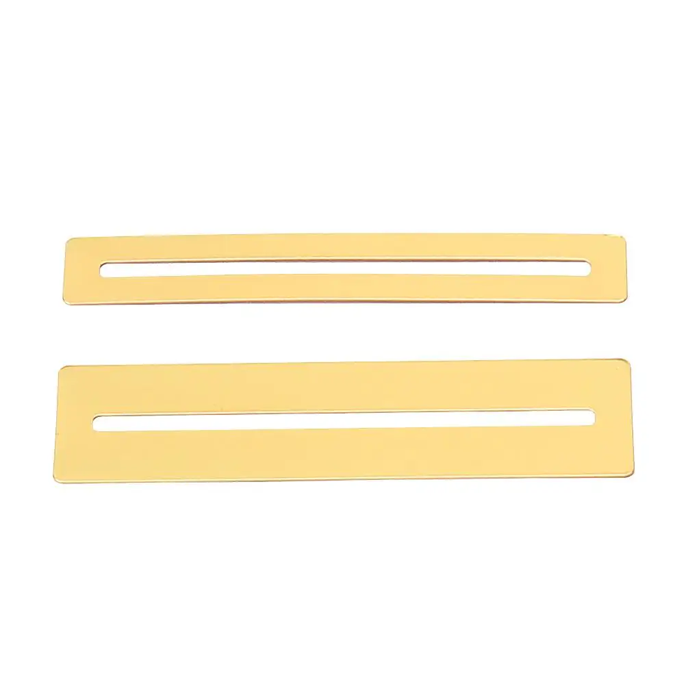 

2 Pcs Metal Gaskets Fretboard Protector Golden Fingerboard Guards for Bass Guitar Mandolin Ukulele Luthier Tool Flexible Hard