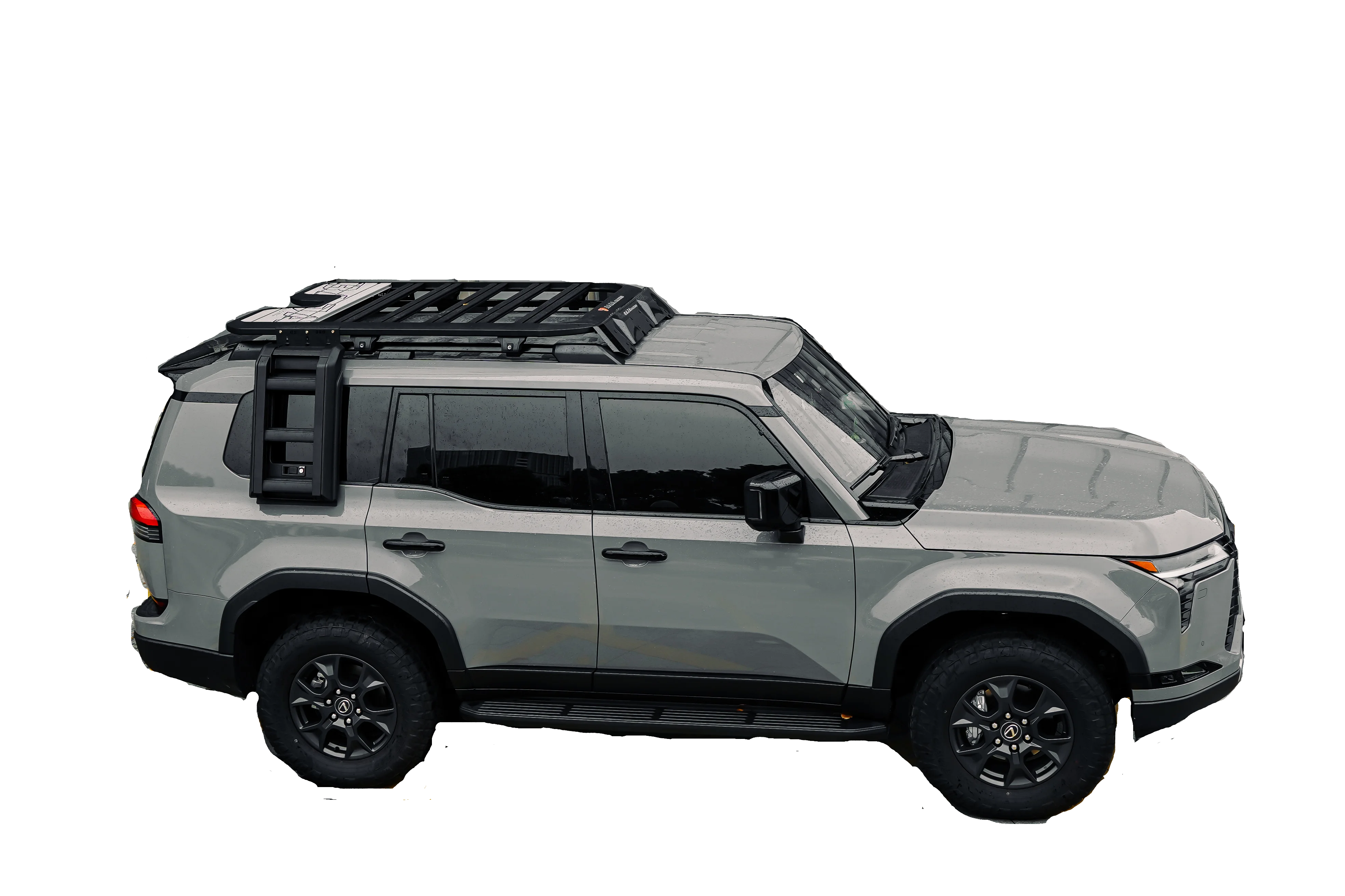 CAR ROOF RACK ROOF PLATFORM FLAT PLATFORM & SIDE LADDER & SIDE STORAGE BOX In Aluminium Perfect FIT For LEXUS GX550 2024+ - Image 5