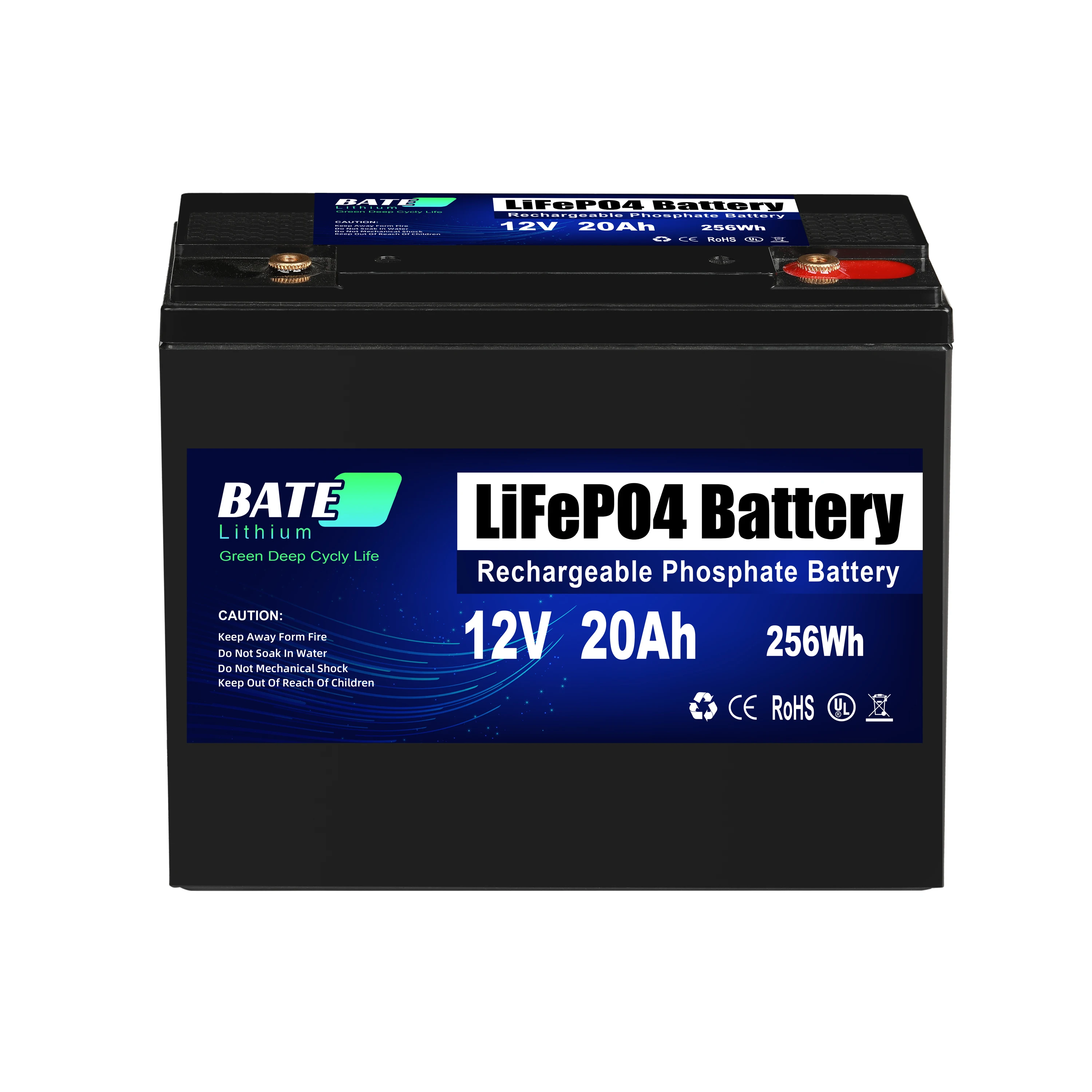 12V 5ah/10ah/12ah/20Ah LiFePO4 Lithium Battery Rechargeable BMS for Solar System Fish Finder Stroller RV Camping 12 Volt