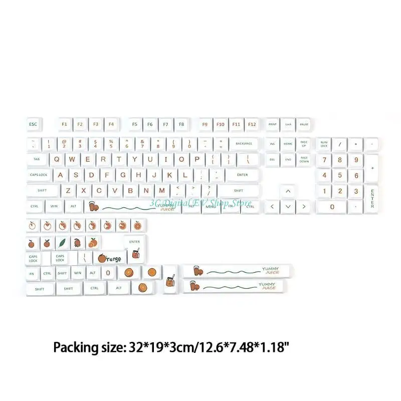 E74d 139 tasti tintura tintura a 5 tasti tastiera a 5 lati keycaps PBT set xda profilo arancione