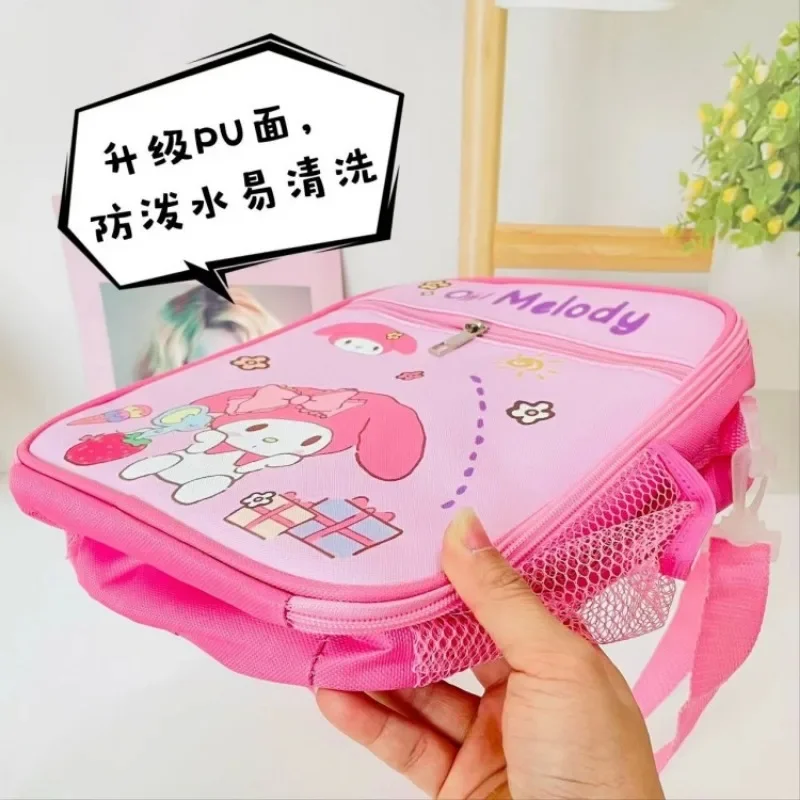 Hello Kitty New Sanrio Kawaii Lunch Box Bag Kuromi My Melody Cinnamoroll Cute Cartoon Student Large Capacity Portable Bento Bag