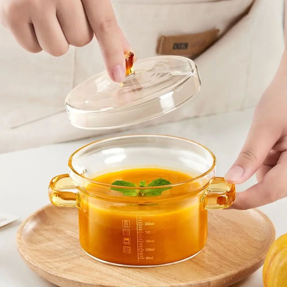 Cookware Glass Soup Pot Thickened Mini Glass Stockpot Heat-resistant Transparent Vegetable - view 2