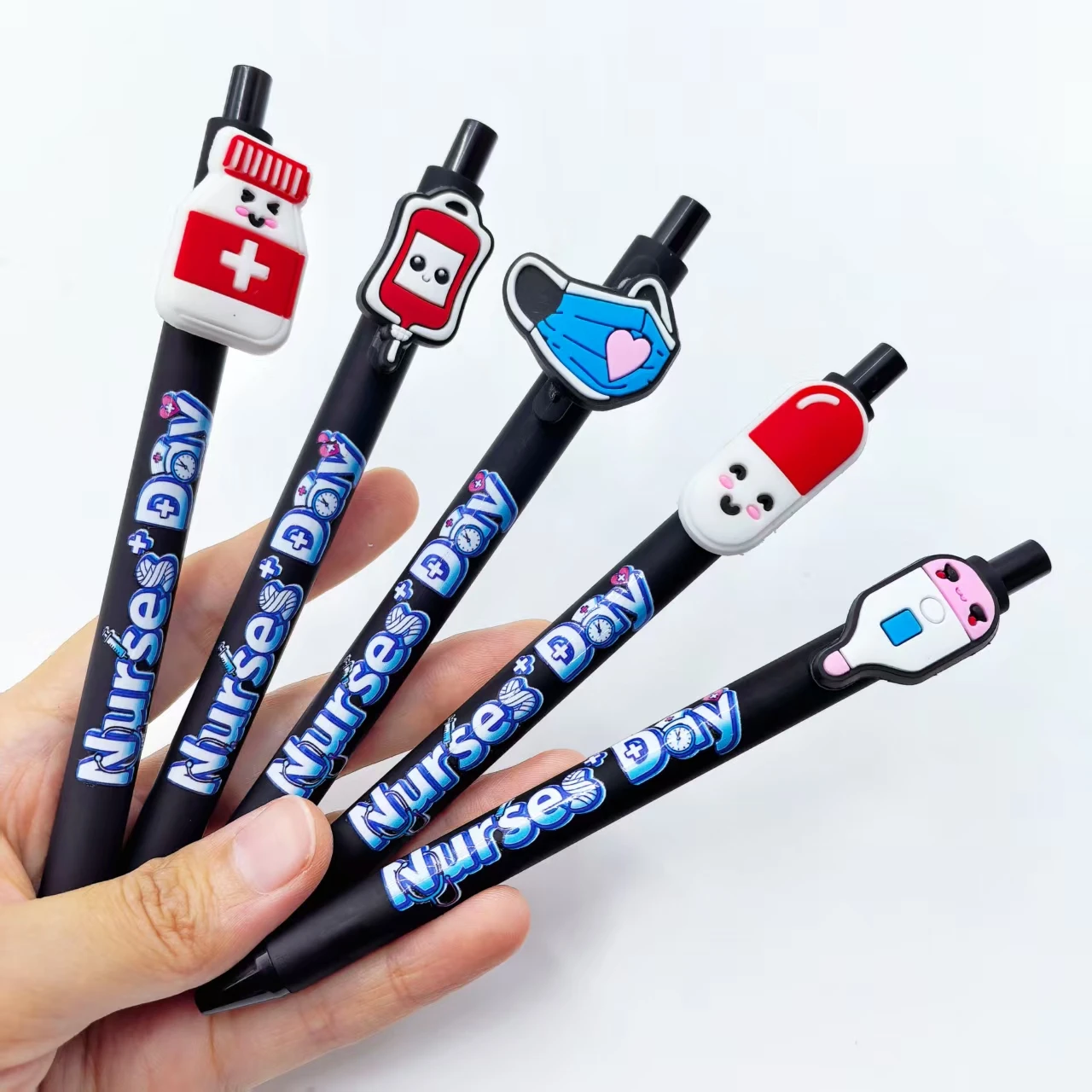 5 قطع/12 قطعة أقلام حبر جاف طبية سوداء، أقلام تسجيل طبية خاصة للأطباء، هدايا عيد الممرضات