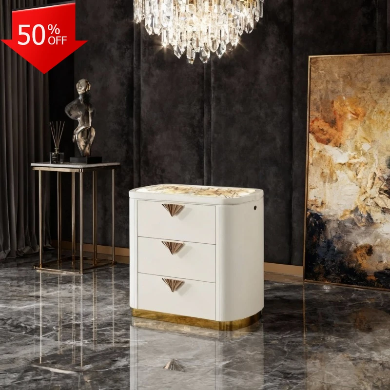 

Modern Nightstand Contemporary Bedroom Furniture Side Table Drawer Storage Small Table Bedside Table Meble Do Pokoju Organizer