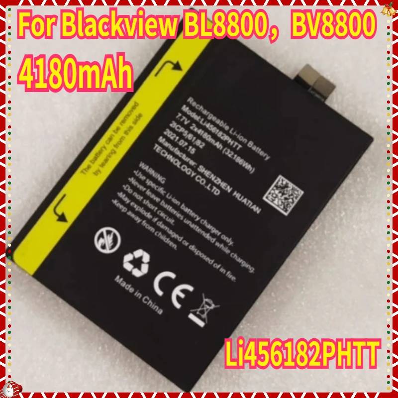 Li456182PHTT For Blackview BL8800，BV8800 Battery Mobile Phone Bateria 4180mAh view 2
