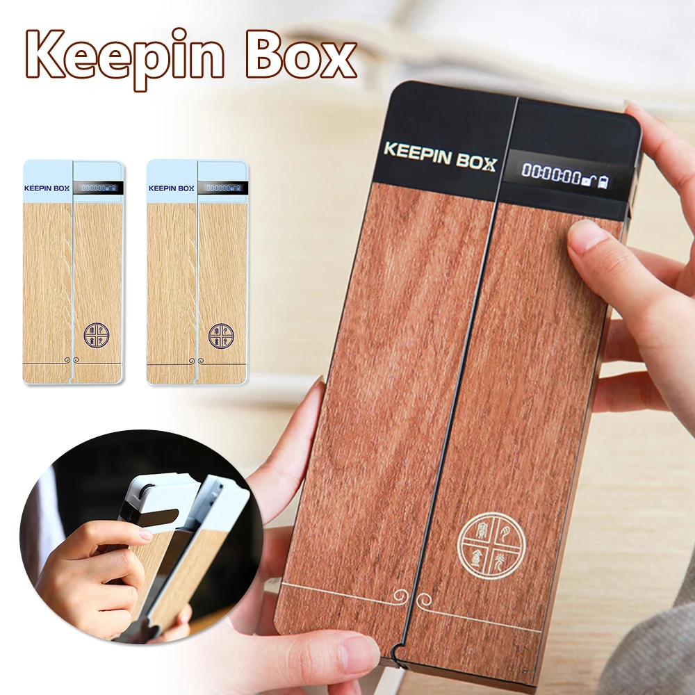 Keepin Box Smartphone Timing Box Timing Lock Self-Discipline Timing Case Universal Mobile Phone Addiction Students Timer Locking