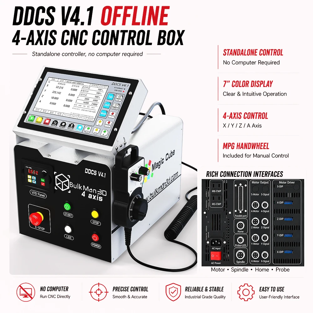 BulkMan3D OXMAN CNC-freesset m - Ddcs V4.1 4 Axis Cnc Offline Controller recensie en prijs