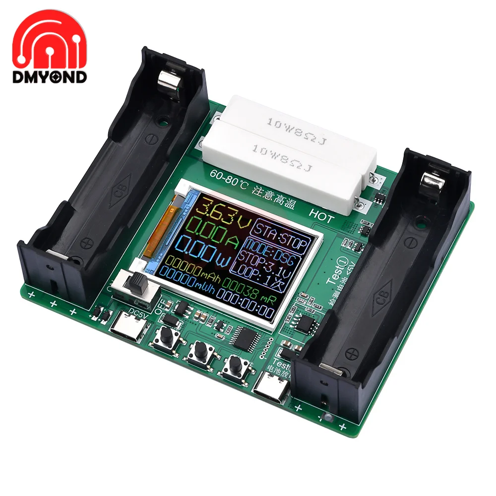 18650 Battery Capacity Internal Resistance Tester Automatic Charging And Discharging Module Internal Resistance Tester Type-C