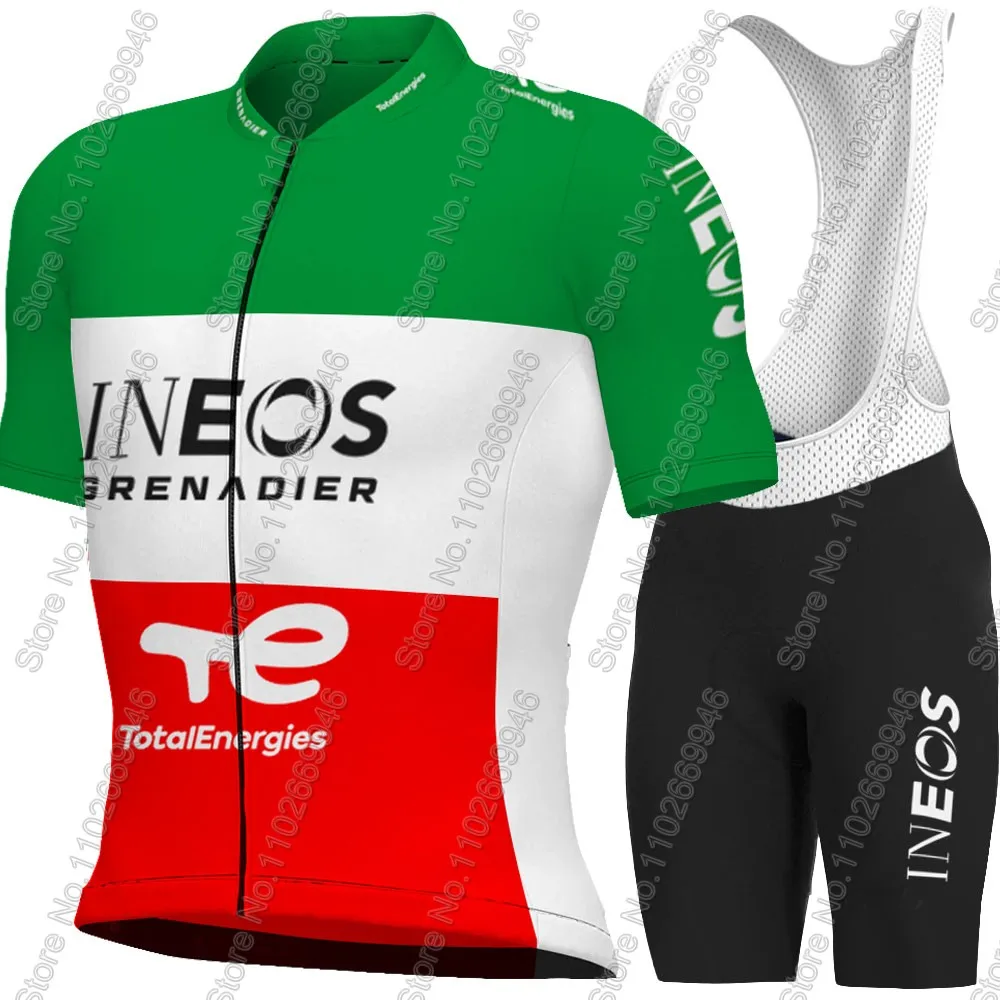 Ineos Grenadiers Team إيطاليا بطل 2025 الدراجات جيرسي مجموعة دراجة الملابس الطريق دراجة قمصان دعوى مريلة السراويل الجبلية Ropa مايوه #2