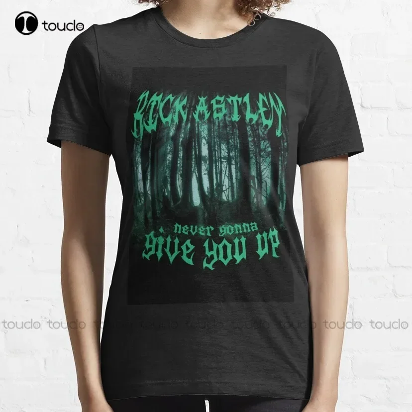 Never Gonna Give You Up - Rick Astley T-Shirt fall shirts women Custom aldult Teen unisex digital printing Tee shirt xs-5xl