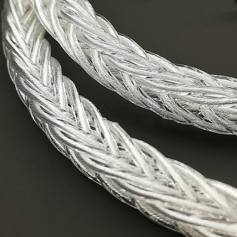 FENGRU 16 Strands of 5N Sterling Silver Earphone Upgraded Cable 2Pin 0.78mm MMCX A2DC QDC for IE900 600 300 KXXS Timeless