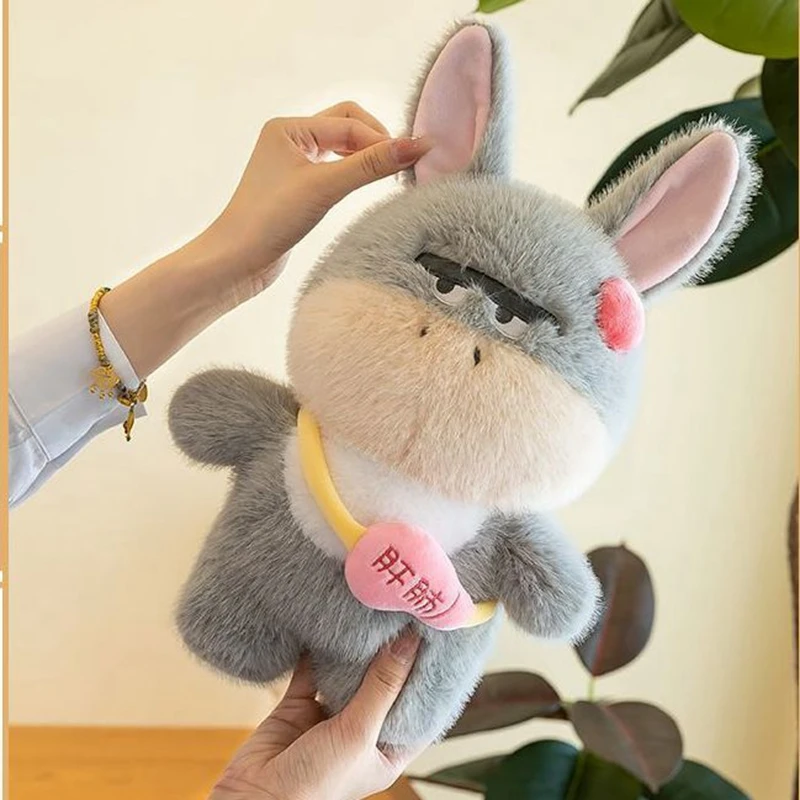 25CMの人気で面白くて可愛いバックパック、ロバのぬいぐるみ、大きな頭のトラ、可愛いクマのぬいぐるみ、誕生日やクリスマスのプレゼントに