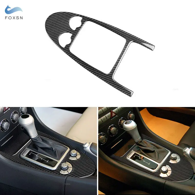 Car Interior Accessories For Mercedes Benz SLK R171 2004 2005 2006 2007 2008 2009 2010 Central Control Gear Shift Panel Trim