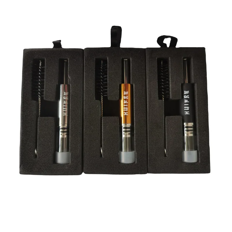 Tubo de vidro retrátil para tabaco, tubo com filtro, bocal de sucção, várias opções de cores, pistão, 0147