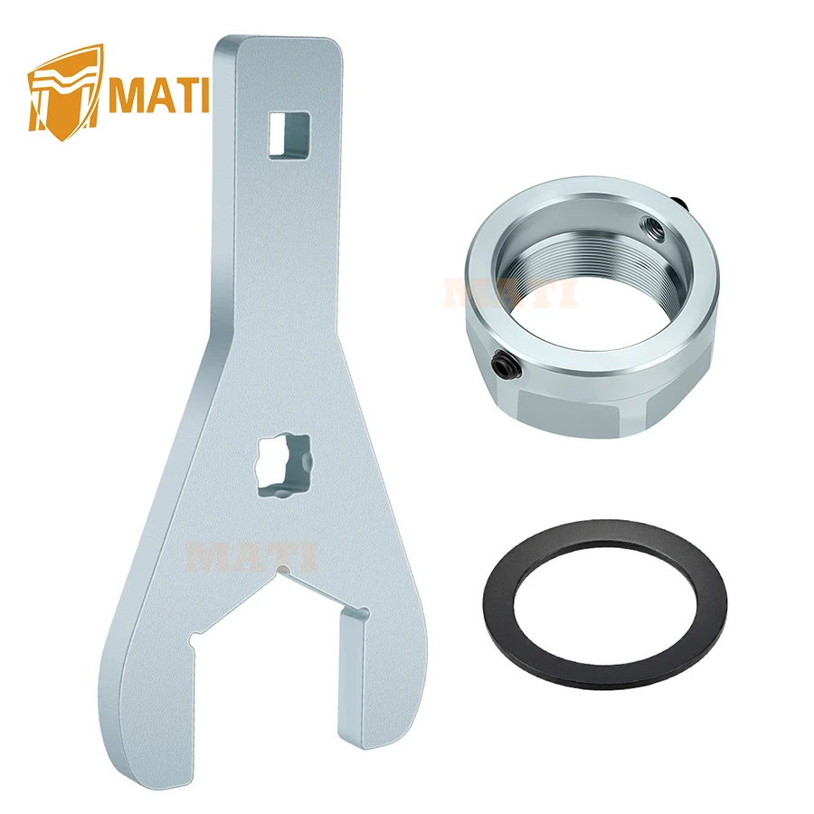 Rear Axle Nut Wrench Tool 46mm & Rear Axle Lock Nut Set for Yamaha YFZ450 YFZ450X 2004-2013 Raptor 700 YFM700/YFM700R 2006-2024