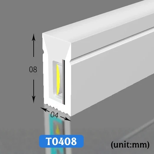 1-10m DC24V Flexible LED Neon Strip Light Recessed Silicone Tube Diffuser Channel Waterproof Bathroom Cabinet Ribbon Strip Light image 3