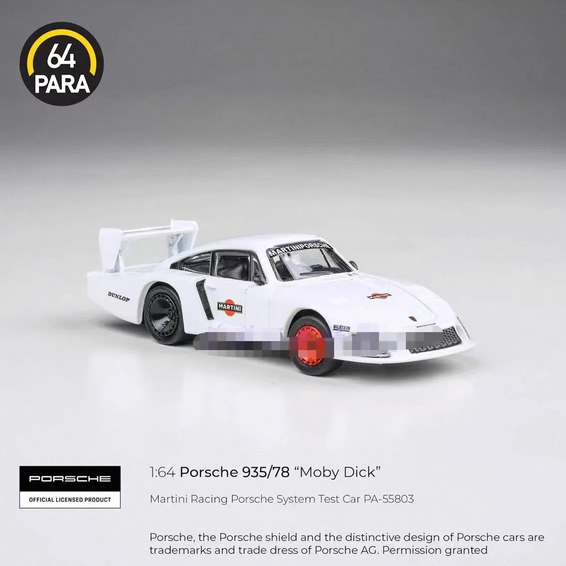 Para64 1:64 Porsche 935/78 Martini Livery System Test Car Model
