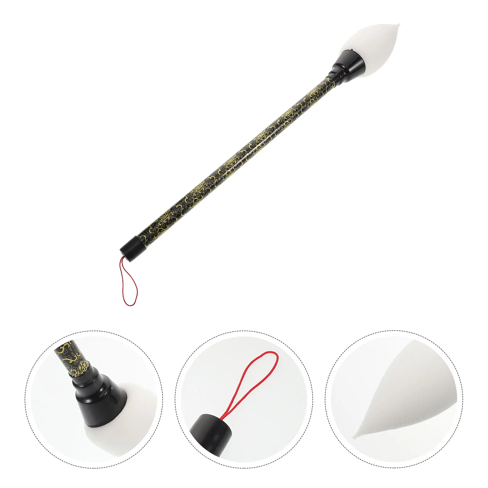 

Calligraphy Brush Prop For Performance Cosplay Costume Stage Dance Accessory Student Performing Art Craft Fake Pen With Bow Fine