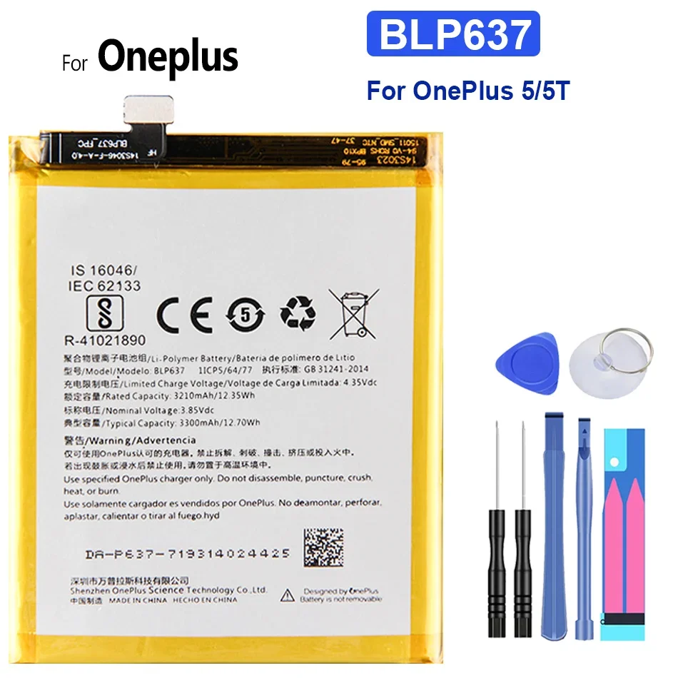 Battery for OnePlus 8 7 6 6T 5 5T 3 3T Replacement Bateria For OnePlus 7 Pro 1+ One Plus BLP699 BLP759 BLP761 BLP685 BLP613