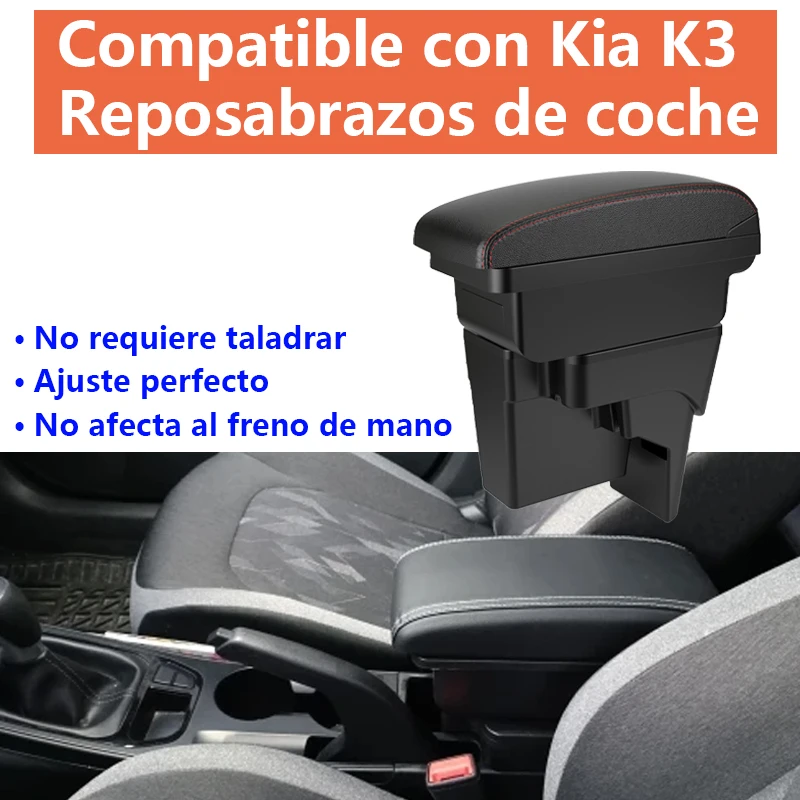 

Car interior accessories for Kia K3 interior center console armrest storage box no need to drill holes will not damage the car