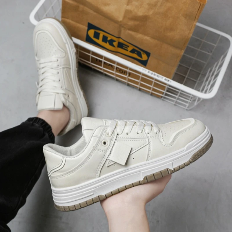 

Новые универсальные высококачественные модные четырехсезонные кроссовки из искусственной кожи с круглым носком и цветными блоками на шнуровке, на мягкой подошве