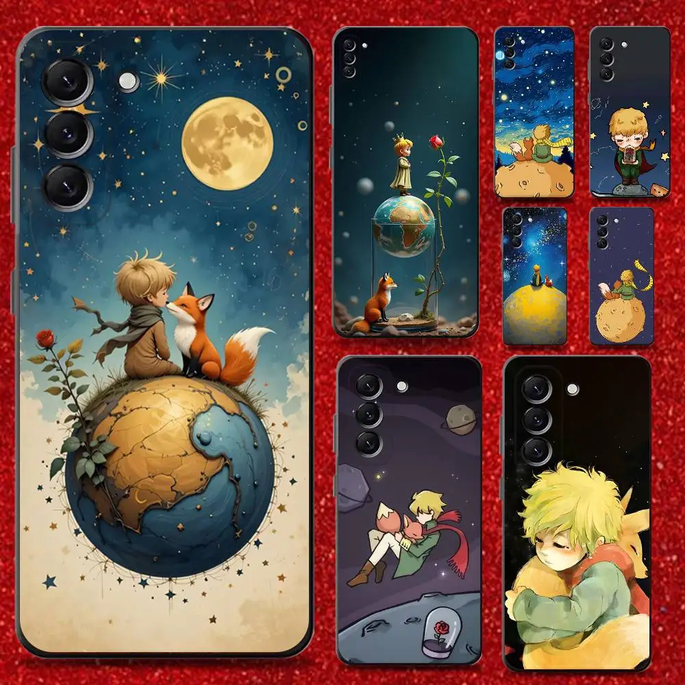 

L-little P-Prince Phone Case For Samsung Galaxy A13,A21s,A22,A31,A32,A52,A53,A71,A80,Soft Black Shell