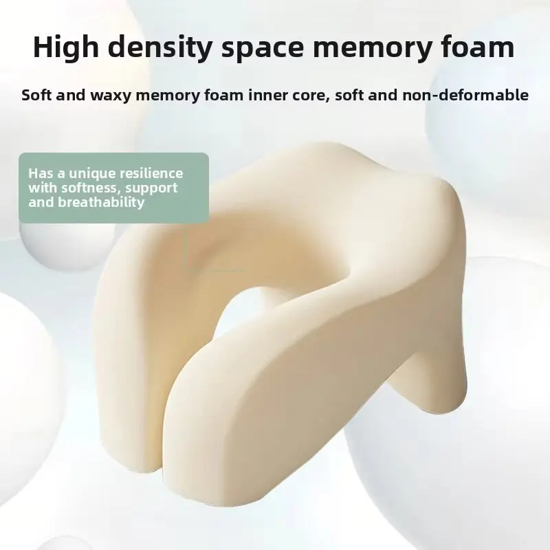 Memory Foam U‑Shape Neck Pillow Travel Airplane Sleeping Pillow Soft Cervical Head Neck Support Pillow For Car Office Nap Rest view 4