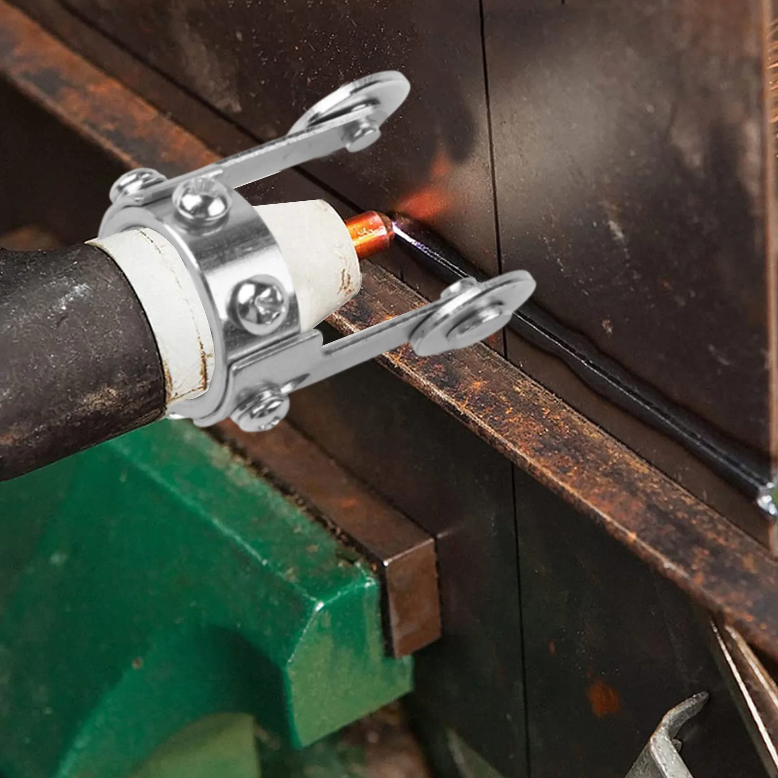 Dual Wheel Design Plasma Cutting Spacer Metal Construction Easy To Install Torch Roller Guide Cutting Equipment