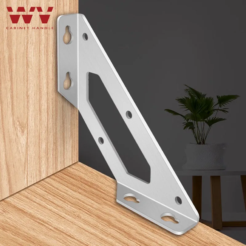 4/6/10PCS Furniture Triangular Support Frame Furniture Bracket Universal Corner Code Fastener  Corner Connector Stainless Steel