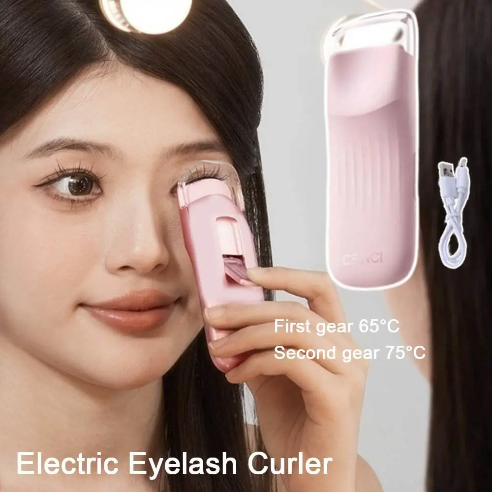 

Makeup Tools Electric Eyelash Curler Type-C Charging Fast Heating Heated Eyelash Curler Transparent Window Long-lasting