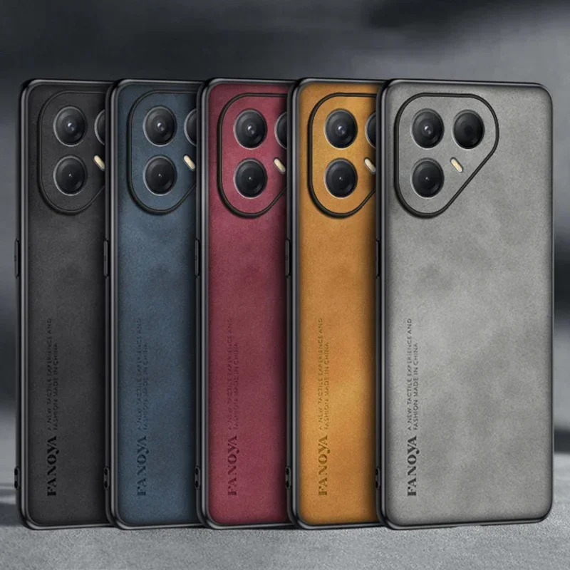 EUCAGR Für Tecno Pova 7 4G Fall Luxus PU Leder Telefon Fall Für Tecno Pova 7 4G Zurück Abdeckung silikon Vollen Schutz Coque