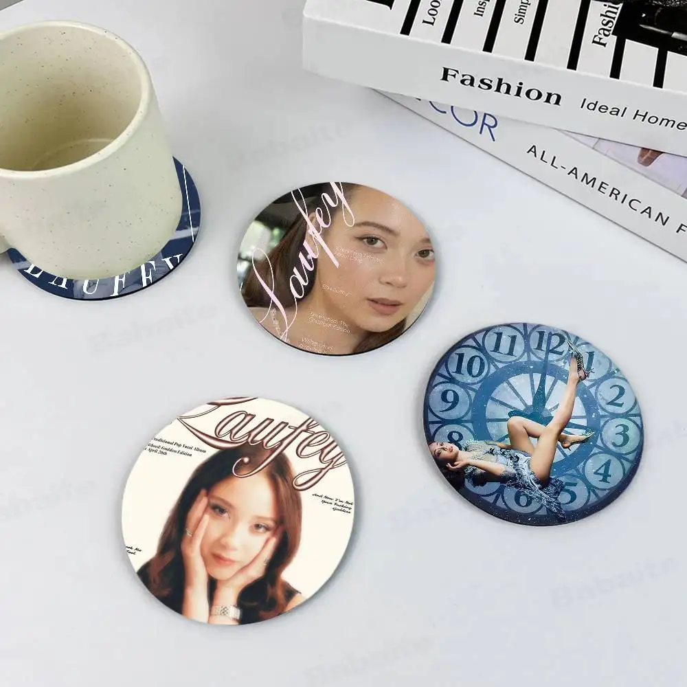 Singer Laufeys Bewitched Wood Coaster Set - Heat Resistant for Tea & Coffee, Home Cafe Decor Holiday Gift