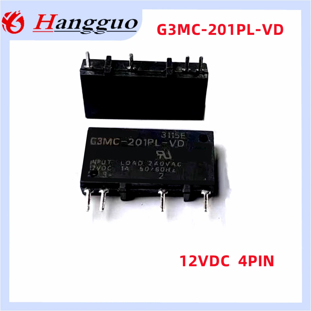 

5PCS/Lot Original G3MC-201PL-VD-12VDC 4-pin DC12V solid-state Relay