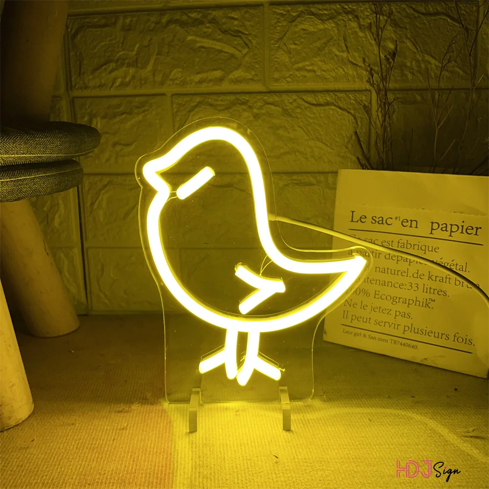 

Chick Pet Animal Light LED Neon Night Light Sign Home Girl Boy Bedroom Party Table Decor Neon Desk Lamp Lights Kitchen Decor