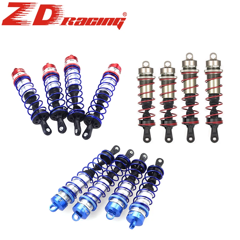 ZD Racing 4PCS Metal Shock Absorber 120mm Front 143mm Rear Damper Suspension for 1/8 RC Car HSP DHK HPI Traxxas