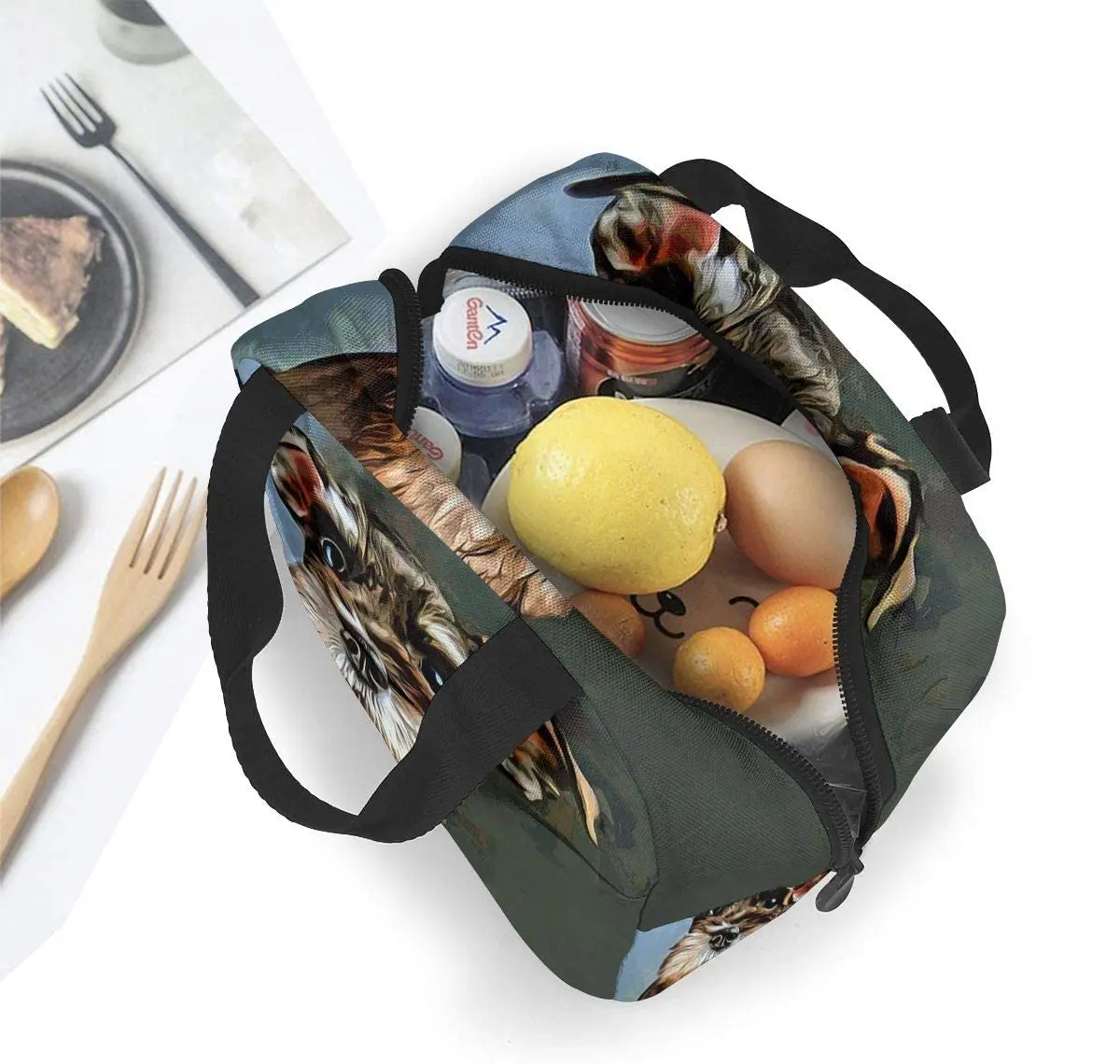 Süße Hund Lunch Bag Kühltasche Frauen Einkaufstasche isolierte Lunchbox wasserfeste thermische Soft Liner Lunch Container für Picknick