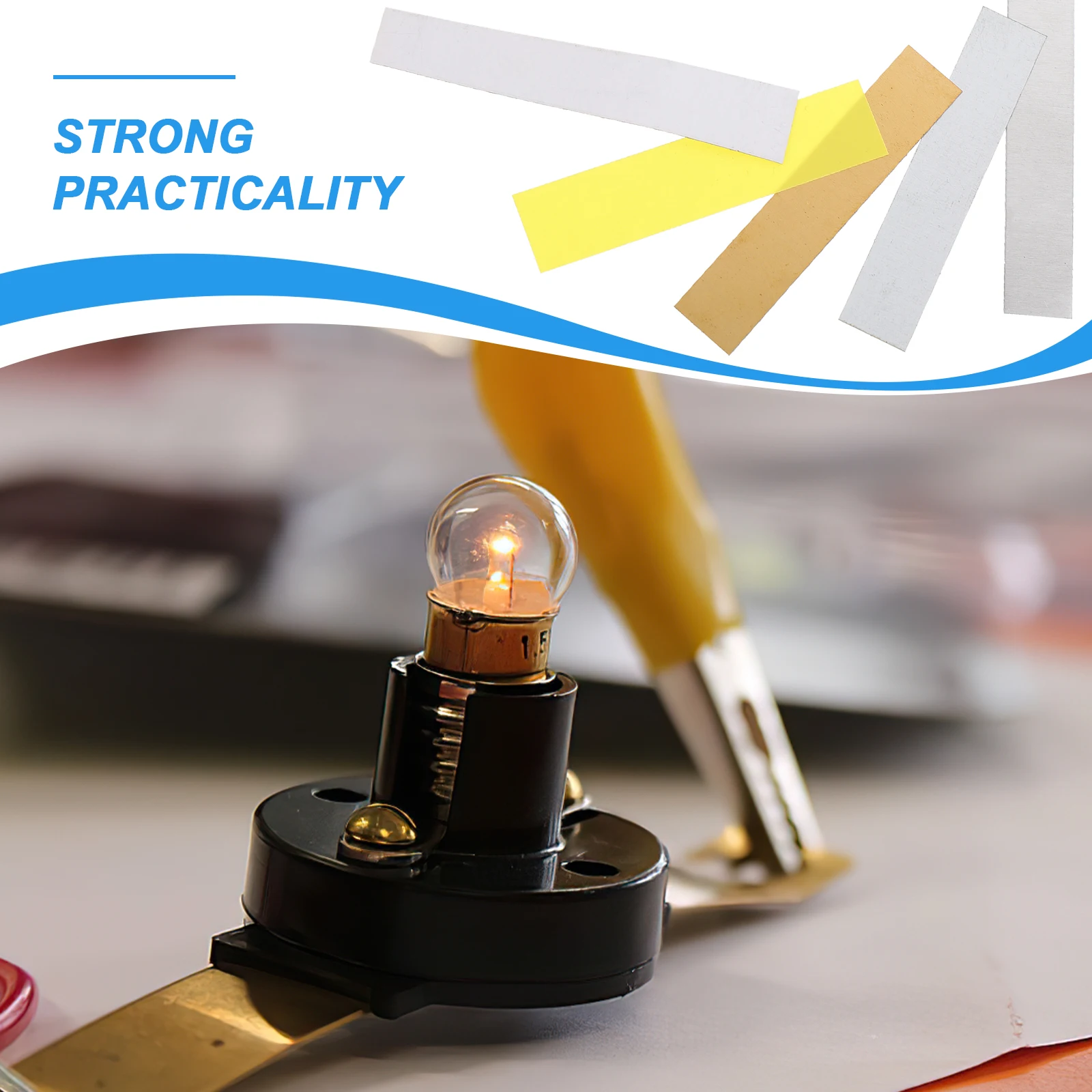 

10Pcs Conductive Experiment Metal Strips Small Electroplating Strips for Precise Testing and Plating Strip Strip for Plating