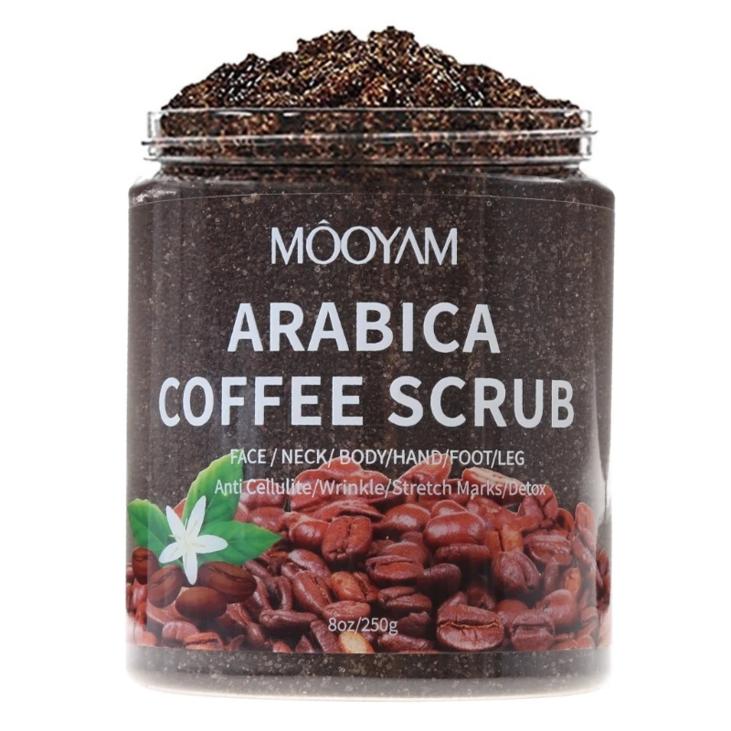250g Arabica Coffee Body Scrub Cream Dead Skin Exfoliating Cleaning Polish Paste Dropship