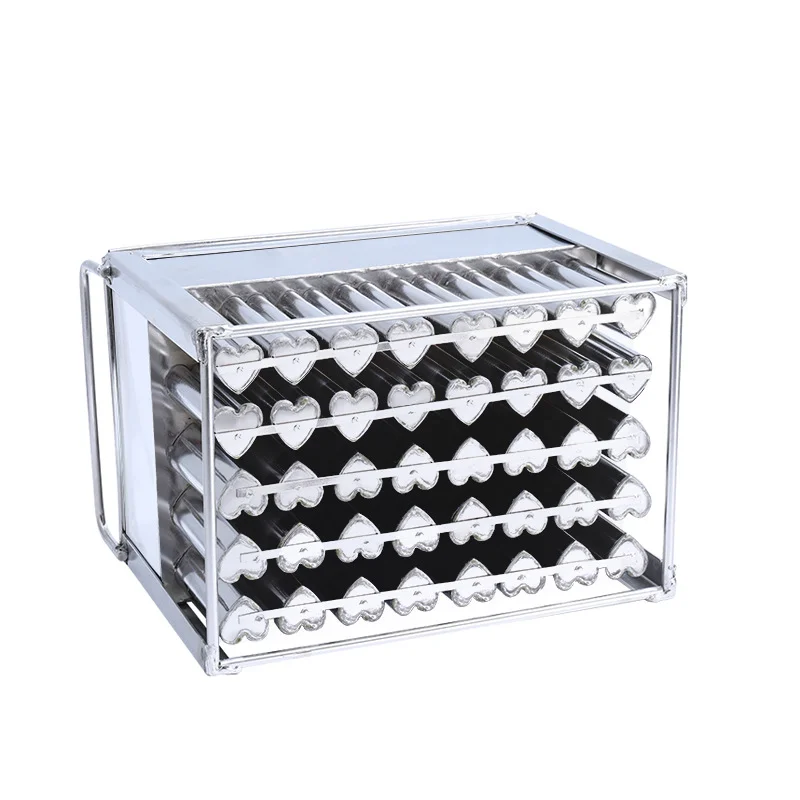 Household 40 Love 304 Stainless Steel Cream Stick Popsicle Ice Cream Mould for Popsicle Machine with Popsicle Stick Holder
