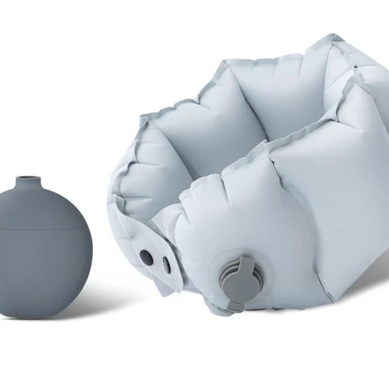

Pocket travel pillow Press inflatable u-shaped pillow Long-distance aircraft High-speed rail car riding artifact