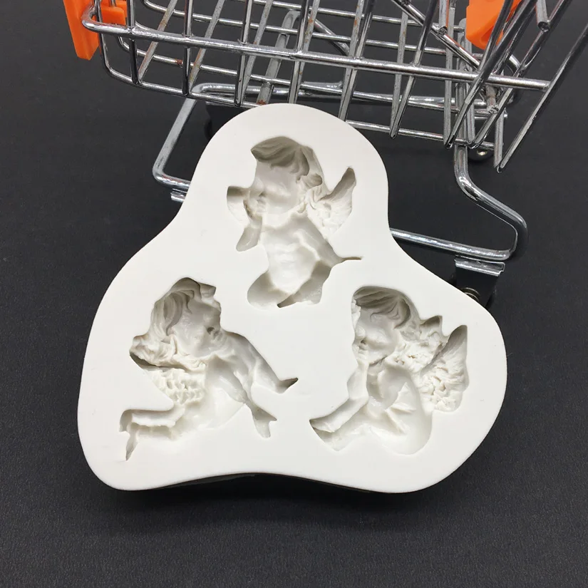 Angel Shape Silicone Sugarcraft Mold Fondant Cake Decorating Tools Baking Mold