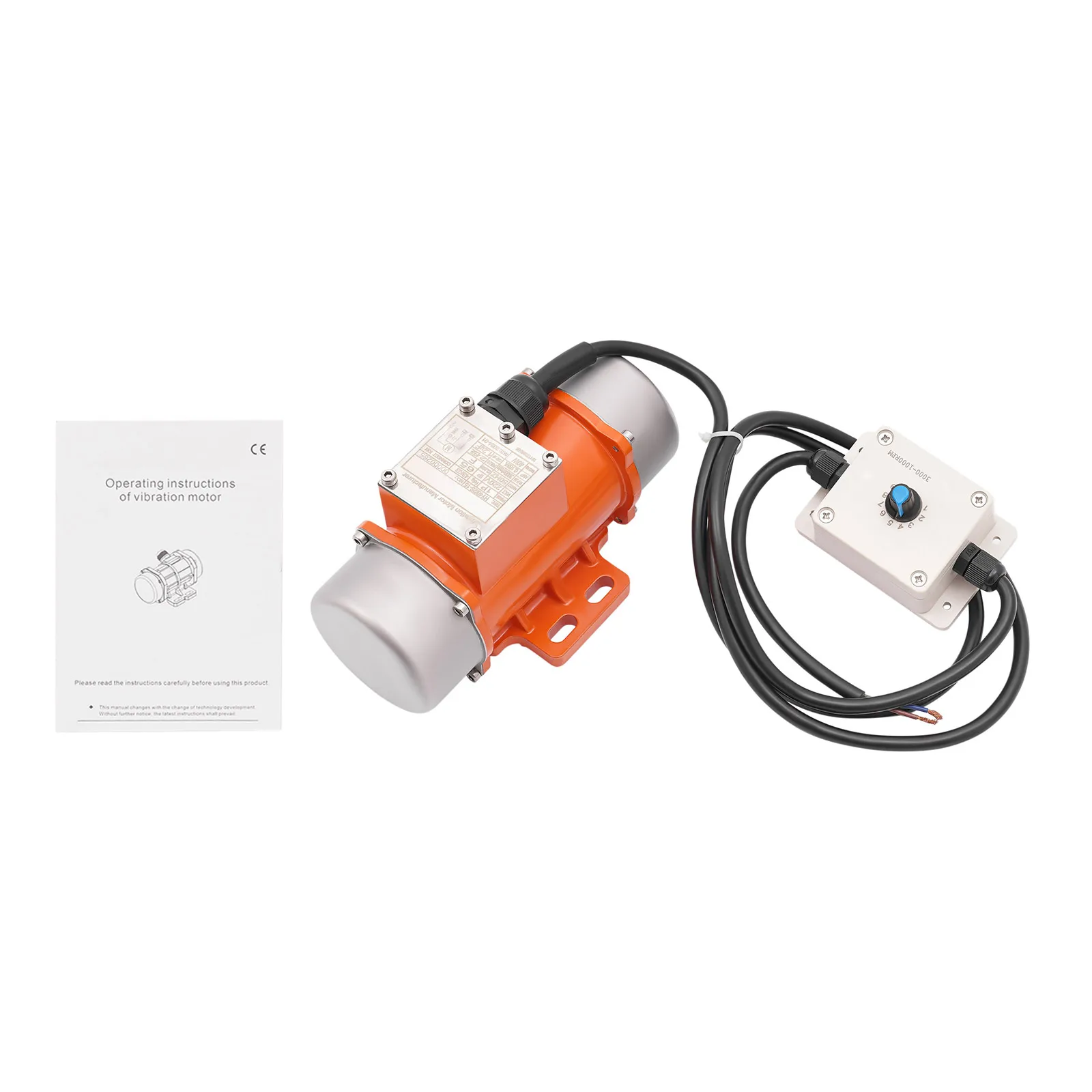 Electric Vibrating Motor 30W 4000RPM DC24V – Aluminum Alloy Concrete Vibrator Motor With Speed Controller For Industrial Use