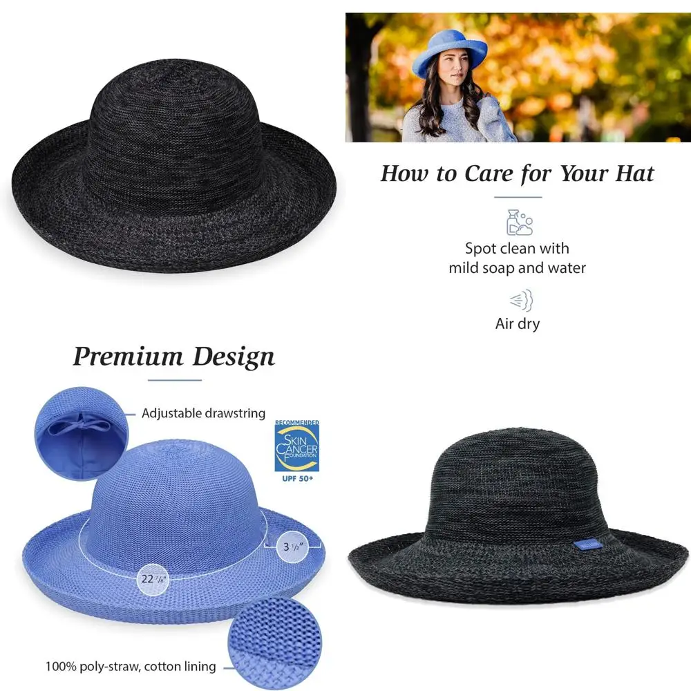 

Packable Women's Sun Hat - Ideal for Petite or Medium Sizes | Perfect for Parties, Beach, and Outdoor Events