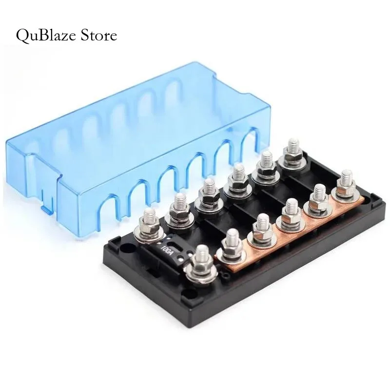 

Bolt-Down Studs 6Way Box 48V 100A ANM MEGA Inline Fuse Holder