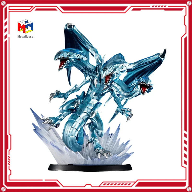 

In Stock Megahouse MC Monsters Blue-Eyes Ultimate Dragon New Original Anime Figure Model Boy Toys Action Figures Collection Doll